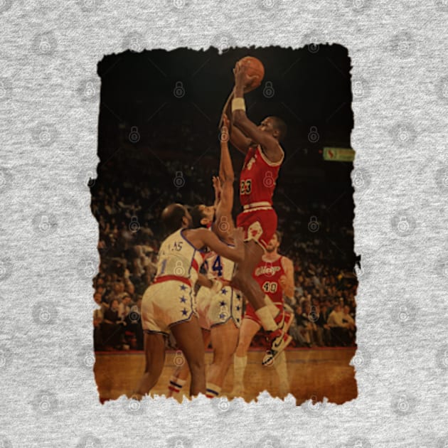 Michael Jordan vs Washington Bullets, 1985 Vintage by CAH BLUSUKAN